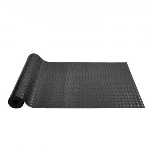 VEVOR Garage Floor Mat, 204.72 x 43.31 inch PVC Garage Flooring Roll, Non-slip Diamond Texture, 123.14 sq.ft Covering Space, Garage Mats for Under Car