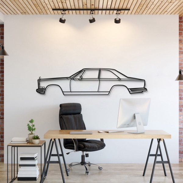 1975 Camargue Metal Car Wall Art - MT0165 - 78.3" - 198 cm at Modello Turbo LLC
