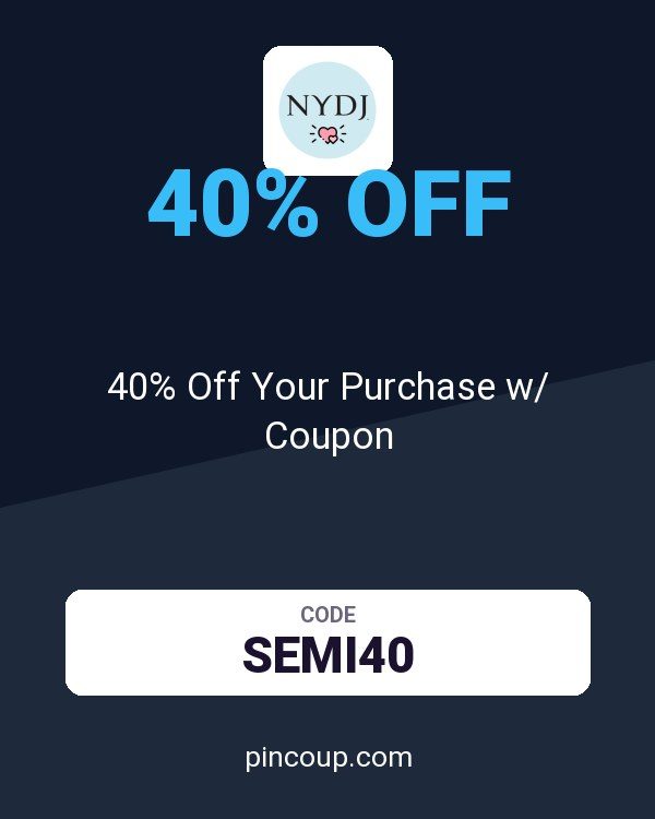 NYDJ: 40% Off Your Purchase w/ Coupon