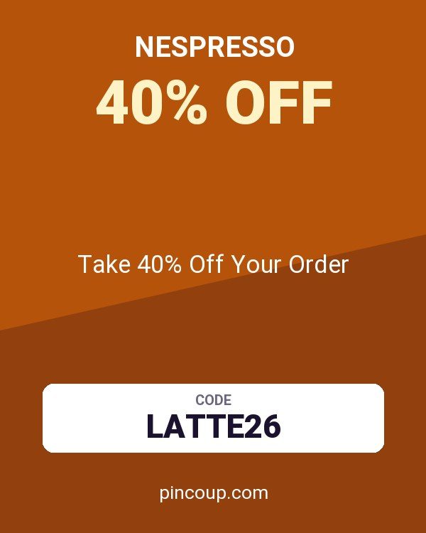 Nespresso coupon: Take 40% Off Your Order