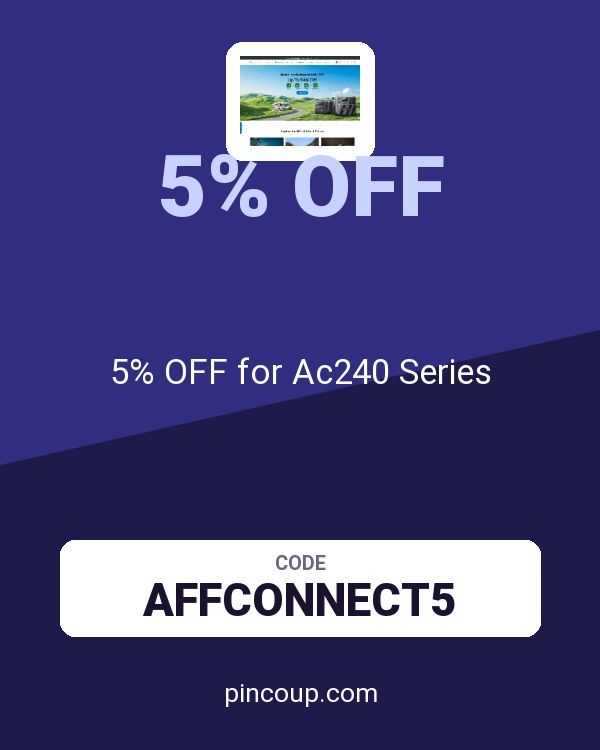 Bluetti coupon: 5% OFF for Ac240 Series