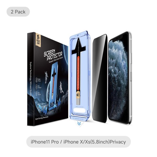iPhone Gen 2 Screen Protector - Privacy / iPhone11 Pro / iPhone X/Xs(5.8inch) at Magic John