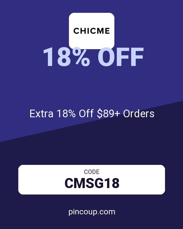 Chic Me coupon: Extra 18% Off $89+ Orders