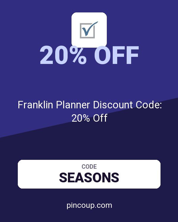 Franklin Planner Discount Code: 20% Off