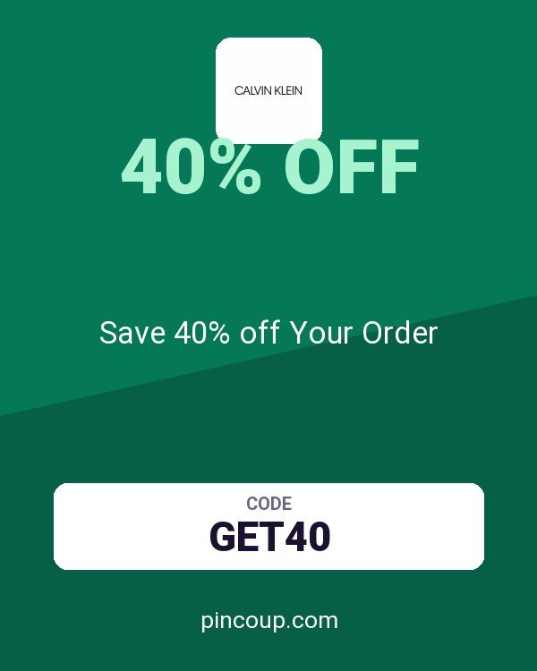 Calvin Klein coupon: Save 40% off Your Order