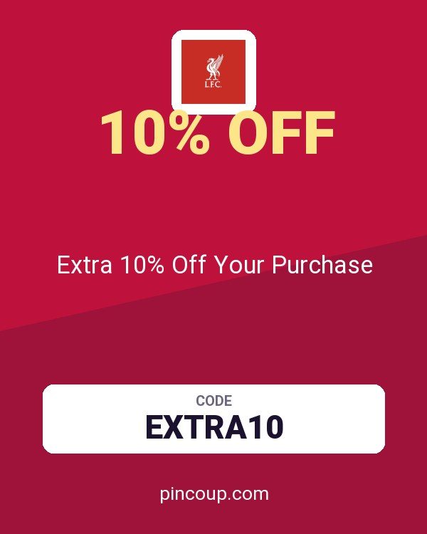 Liverpool FC coupon: Extra 10% Off Your Purchase