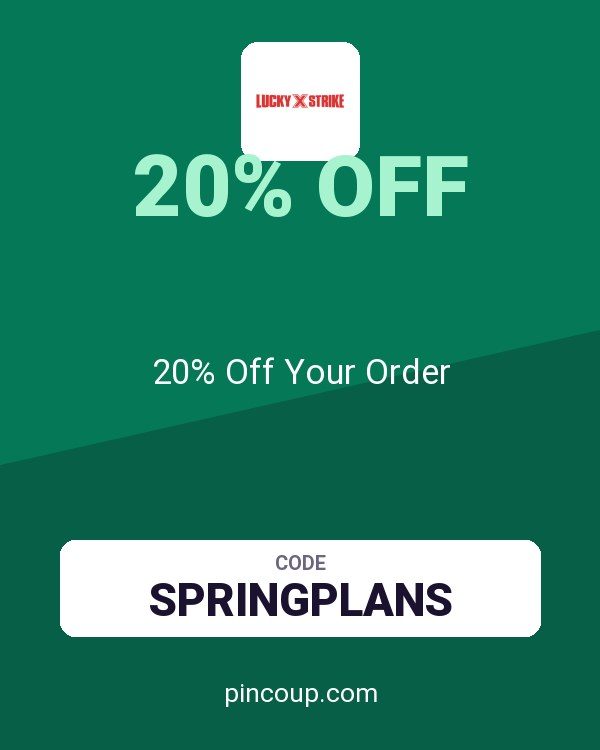 Lucky Strike coupon: 20% Off Your Order