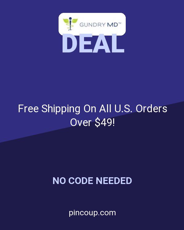 Gundry MD coupon: Free Shipping On All U.S. Orders Over $49!