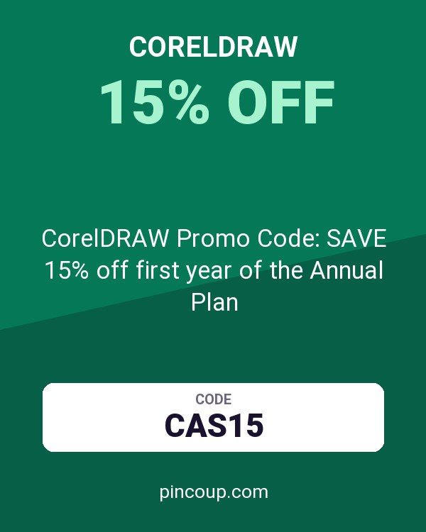 CorelDRAW Promo Code: SAVE 15% off first year of the Annual Plan