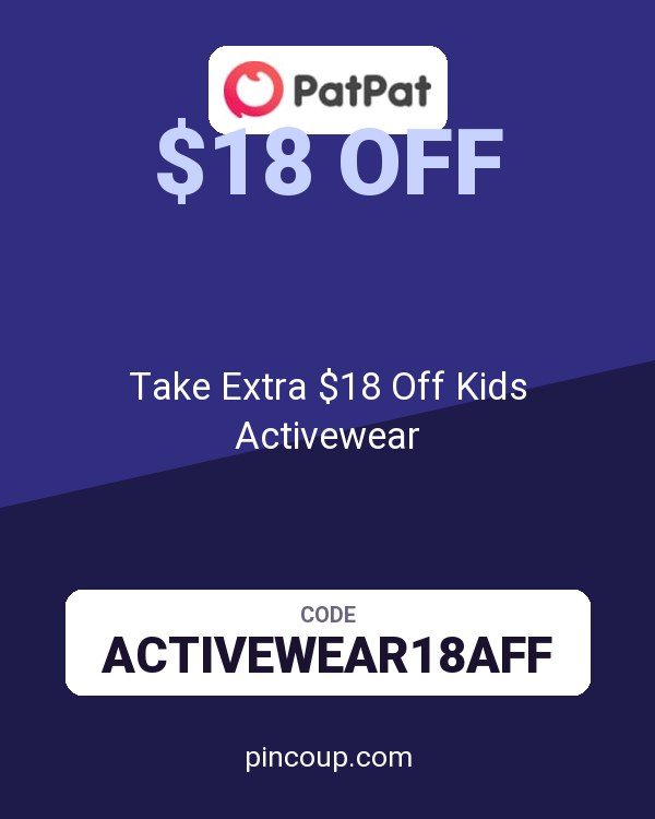 PatPat coupon: Take Extra $18 Off Kids Activewear