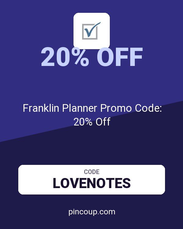 Franklin Planner Promo Code: 20% Off