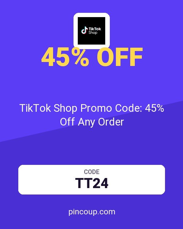 TikTok Shop IT coupon: TikTok Shop Promo Code: 45% Off Any Order