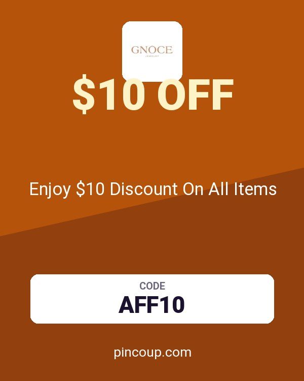 GNOCE coupon: Enjoy $10 Discount On All Items