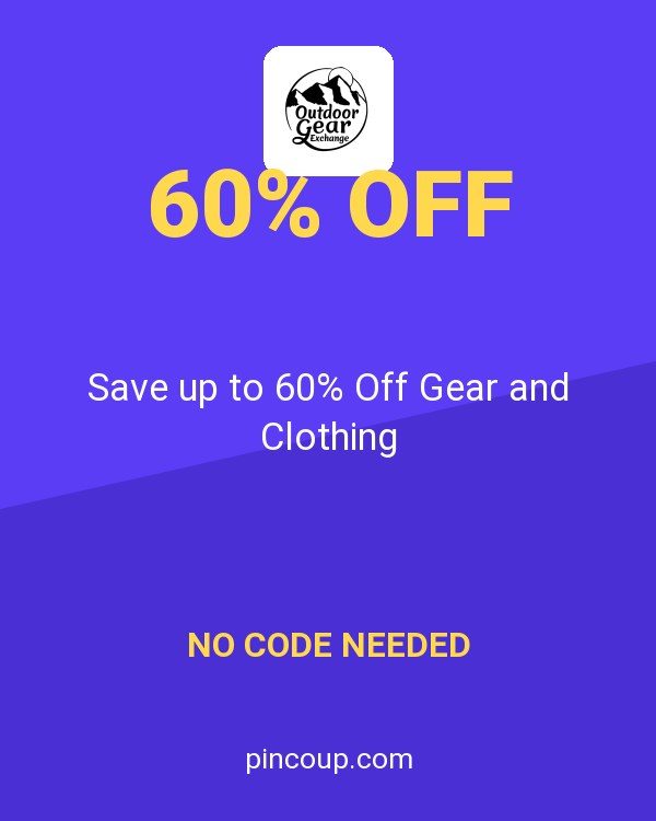 Outdoor Gear Exchange coupon: Save up to 60% Off Gear and Clothing