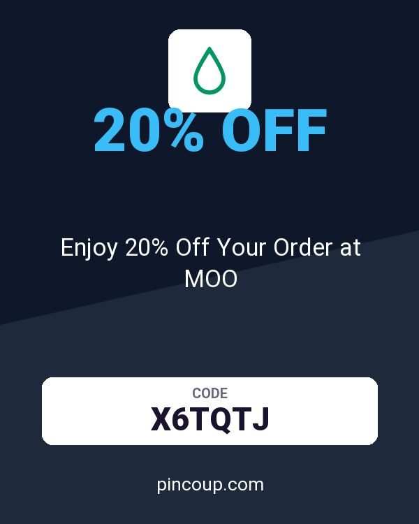 Enjoy 20% Off Your Order at MOO