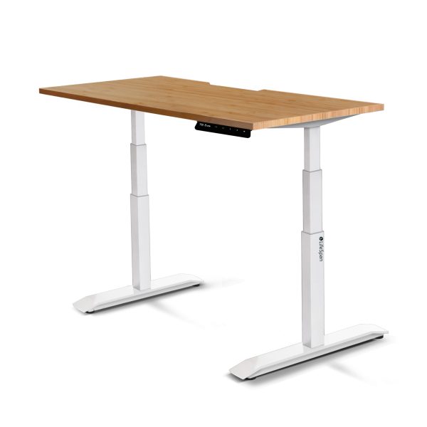 Standing Desk SD900 - Bamboo / 60" / White at LifeSpan Fitness