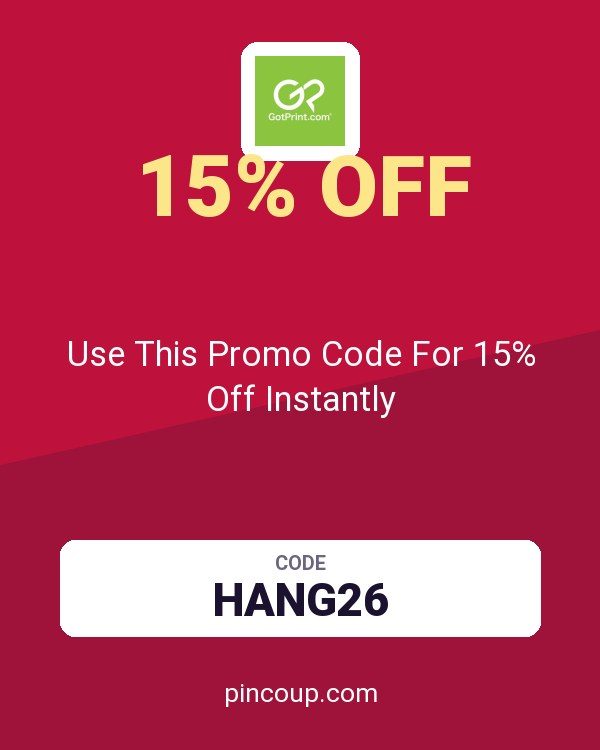 GotPrint coupon: Use This Promo Code For 15% Off Instantly