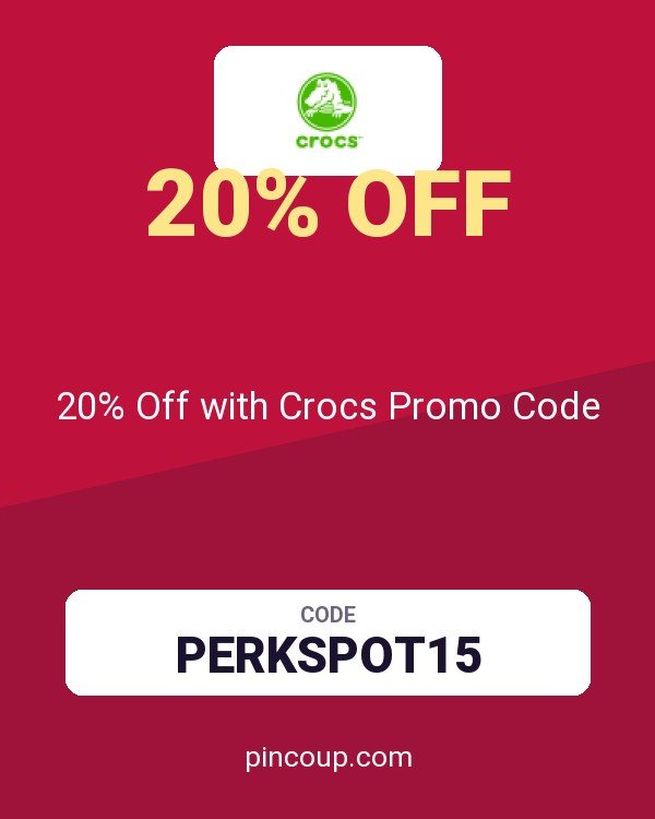 20% Off with Crocs Promo Code