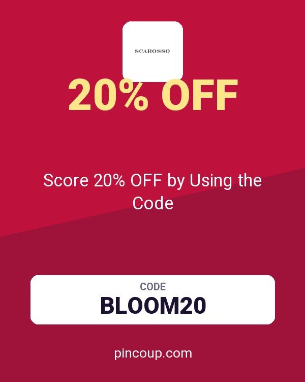 Scarosso Srl coupon: Score 20% OFF by Using the Code