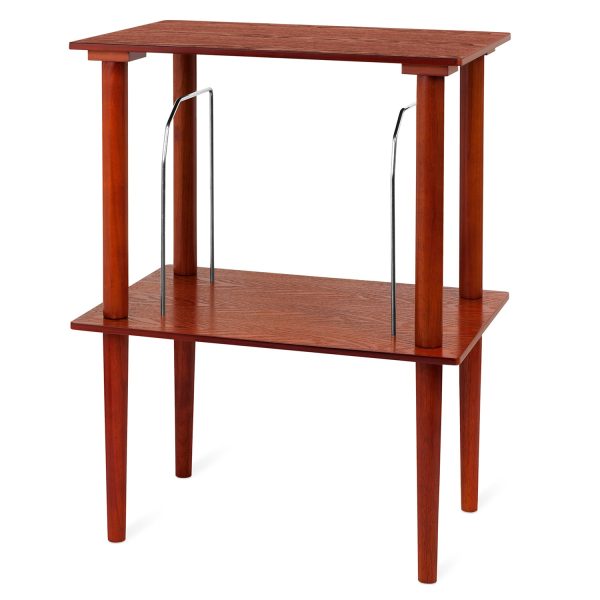 Wooden Stand with Record Holder - Mahogany at Victrola