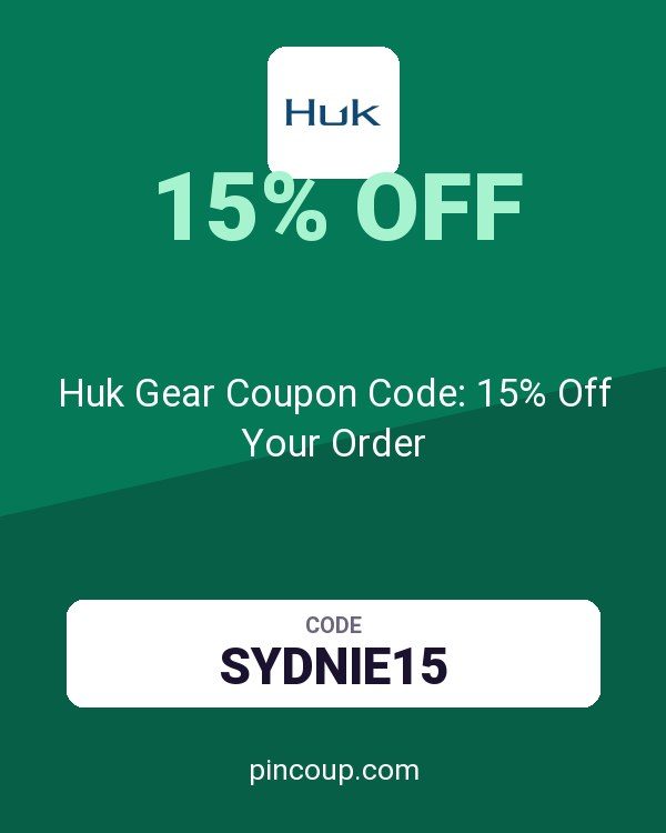Huk Gear Coupon Code: 15% Off Your Order