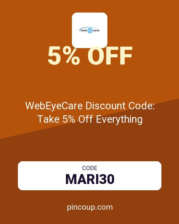 WebEyeCare Discount Code: Take 5% Off Everything