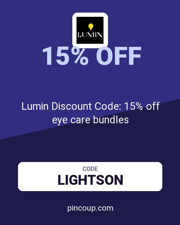 Lumin Discount Code: 15% off eye care bundles