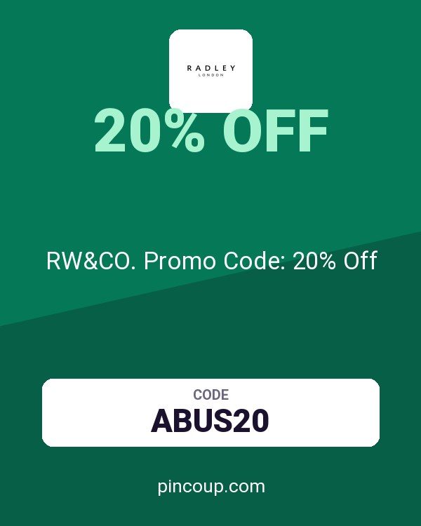 Radley coupon: RW&CO. Promo Code: 20% Off
