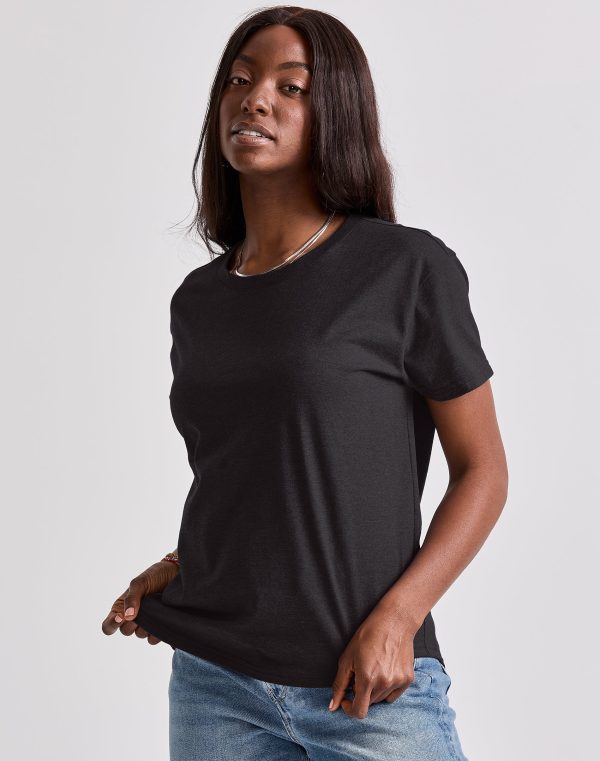 Hanes Originals Women's Tri-Blend T-Shirt, Relaxed Fit Black M at Hanes.com