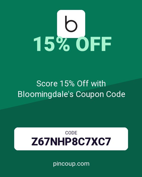 Score 15% Off with Bloomingdale's Coupon Code