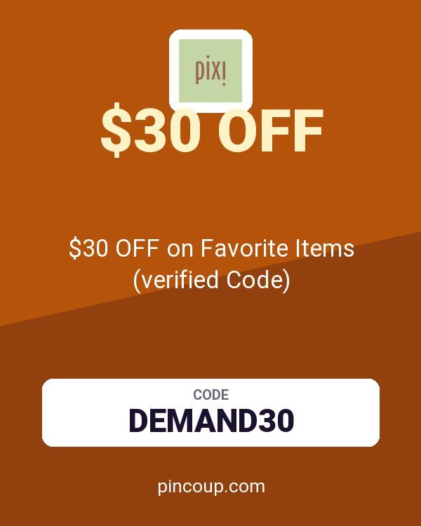 Pixi Beauty coupon: $30 OFF on Favorite Items (verified Code)