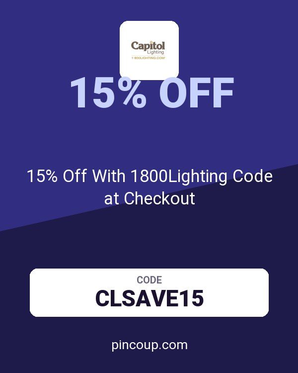 15% Off With 1800Lighting Code at Checkout