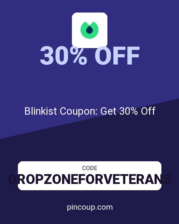 Blinkist Coupon: Get 30% Off