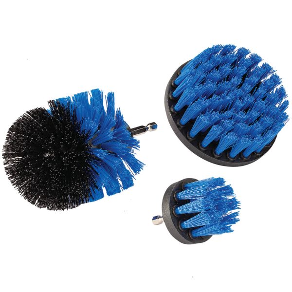 LivingSURE™ 3 pc Drill Brush Power Scrubbing Attachments at Miles Kimball