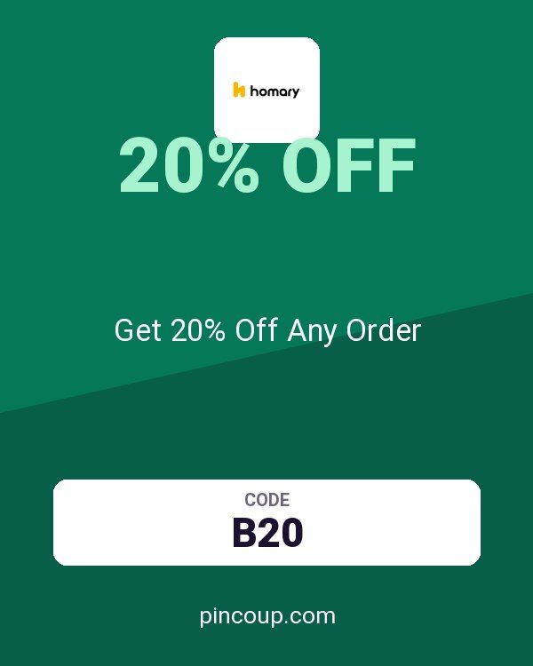 Homary International Limited coupon: Get 20% Off Any Order
