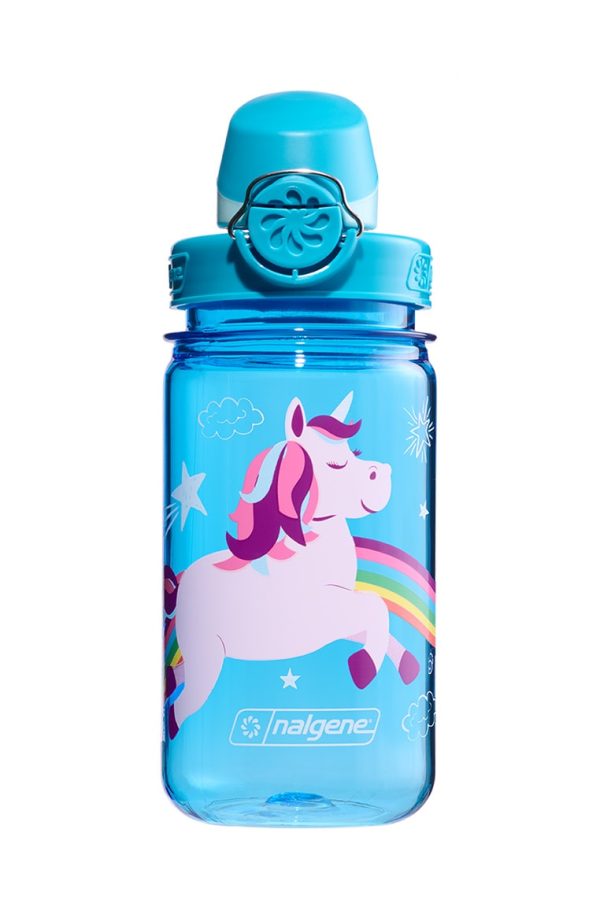 12oz On-The-Fly Kids Lock-Top Bottle with Graphics (Graphic: Fantastical Unicorn) at Nalgene