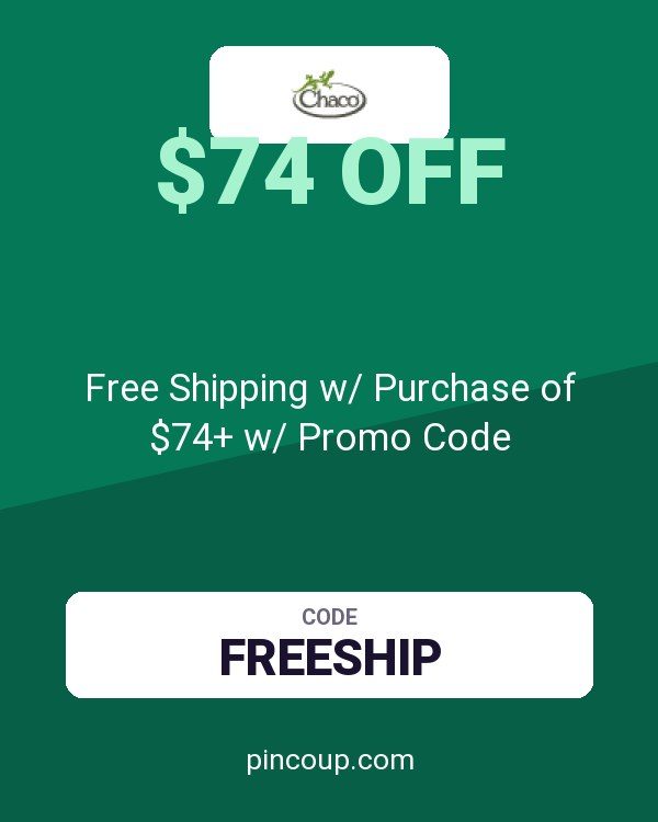 Chacos coupon: Free Shipping w/ Purchase of $74+ w/ Promo Code