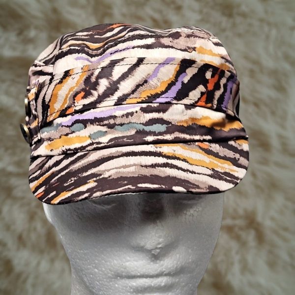 D&Y Cadet Hat Womens Zebra Print Military Style Festival Statement Safari Casual Multicolor One Size, Women's at Grailed