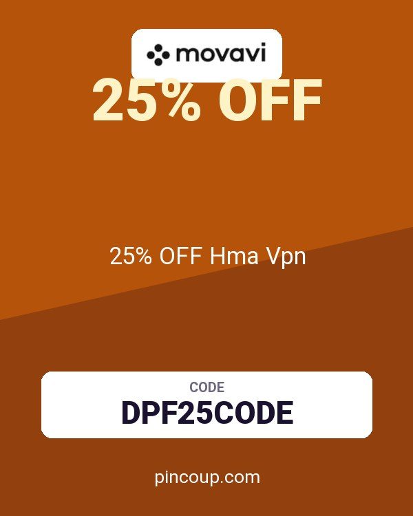 Movavi coupon: 25% OFF Hma Vpn