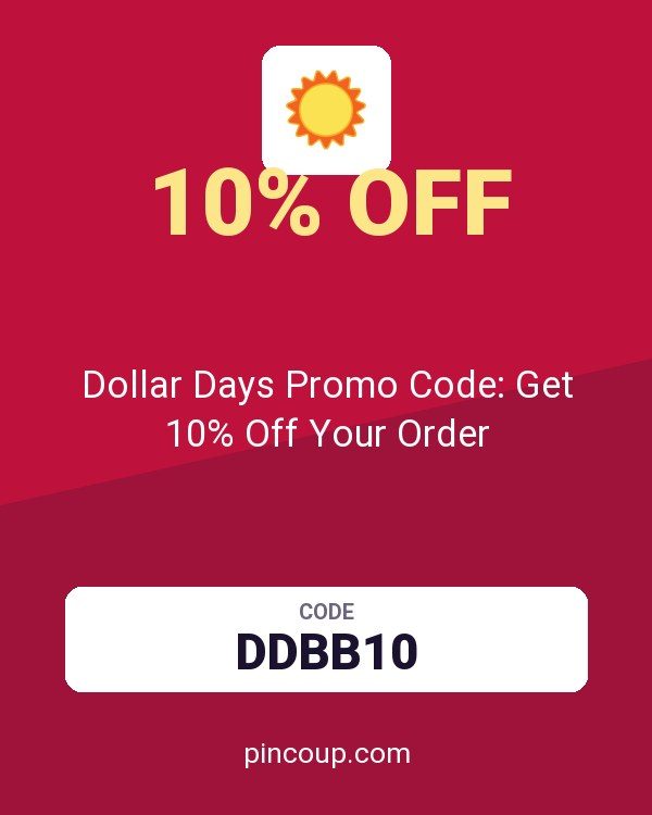 Dollar Days Promo Code: Get 10% Off Your Order