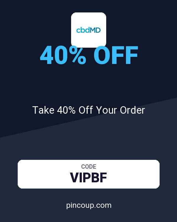 cbdMD coupon: Take 40% Off Your Order