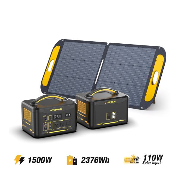 VTOMAN Jump 1500X V-BEYOND™ Portable Power Station - Jump 1500X + Extra Battery + 110W Solar Panel at VTOMAN US/CA