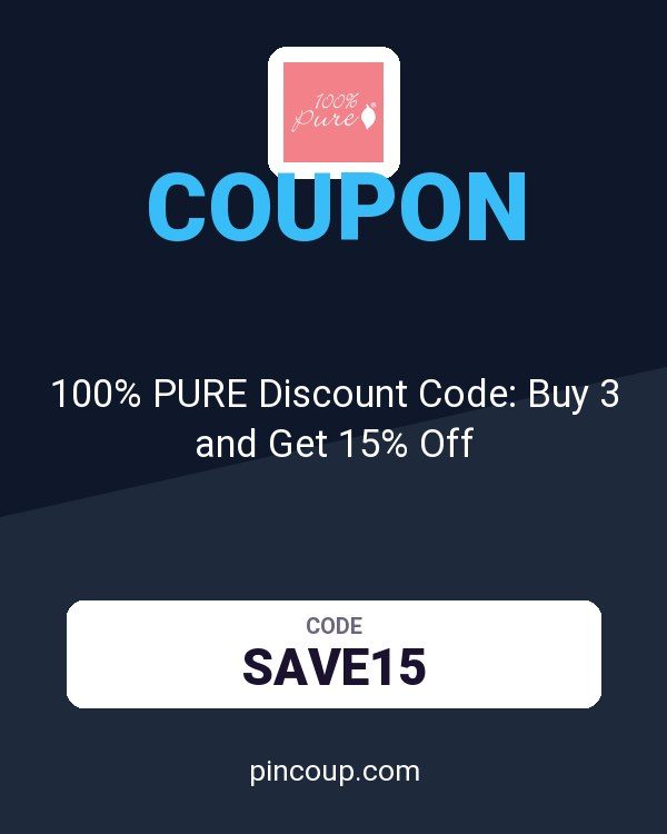 100% PURE Discount Code: Buy 3 and Get 15% Off