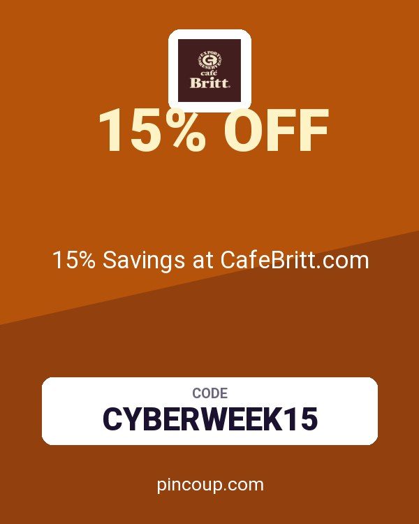 15% Savings at CafeBritt.com