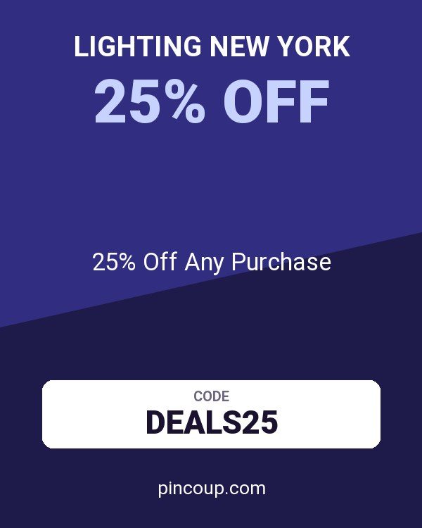 Lighting New York coupon: 25% Off Any Purchase
