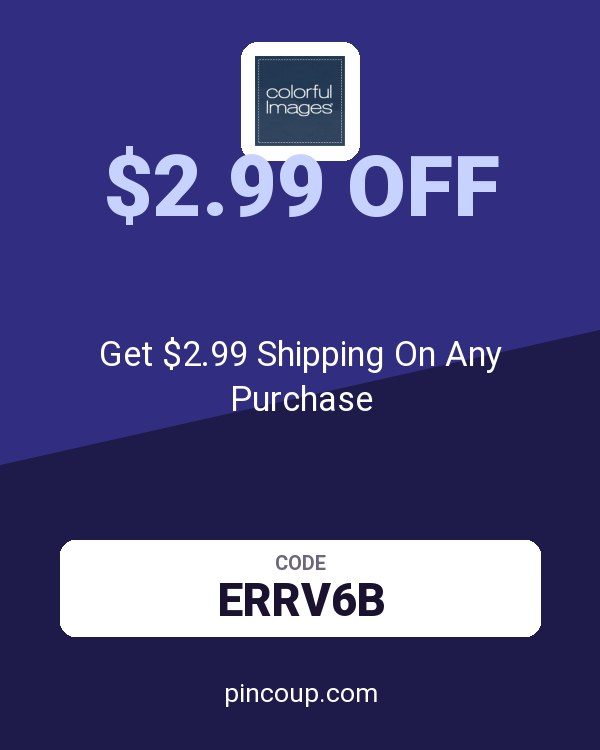 Colorful Images coupon: Get $2.99 Shipping On Any Purchase