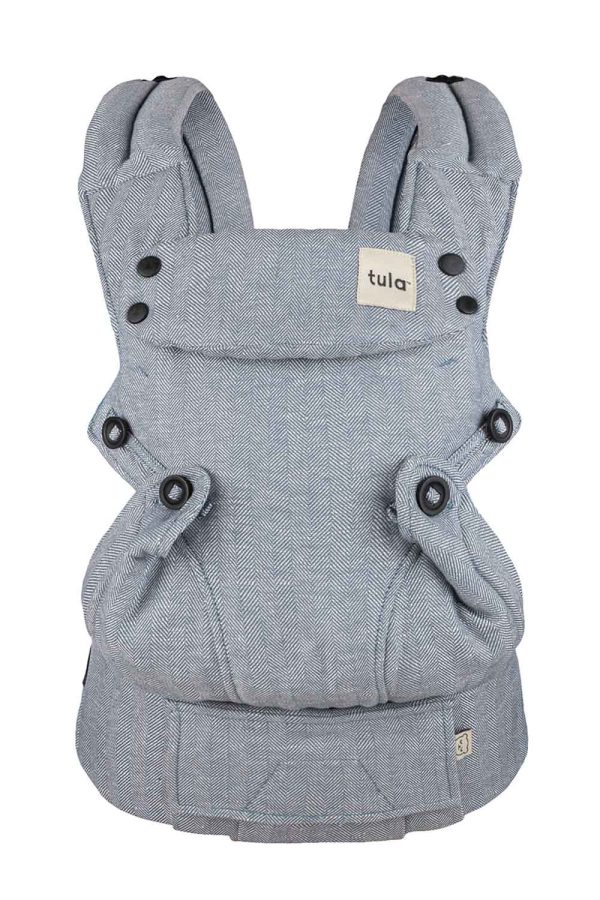 Storm Blue - Linen Explore Baby Carrier at Baby Tula