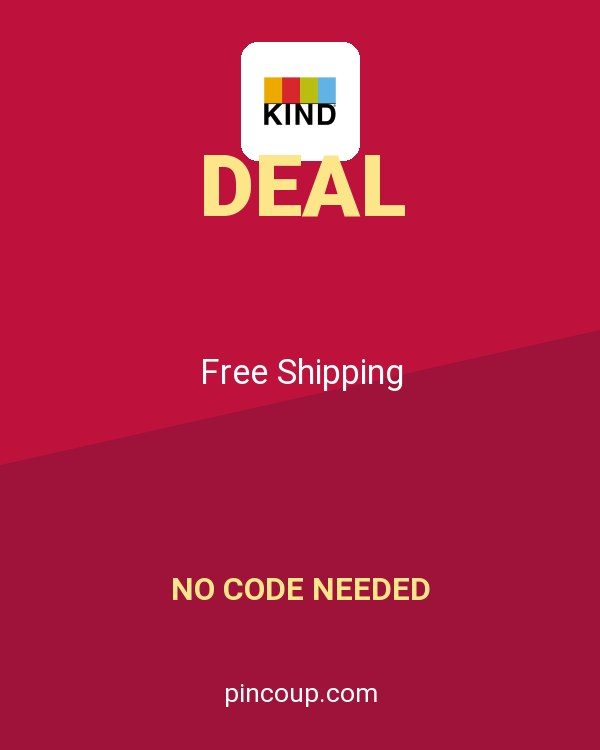 KIND coupon: Free Shipping