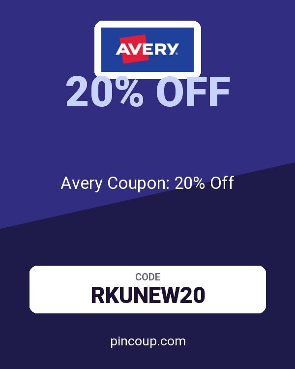 Avery Coupon: 20% Off