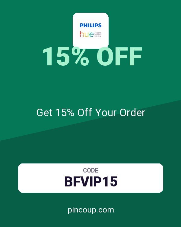 Philips Hue coupon: Get 15% Off Your Order